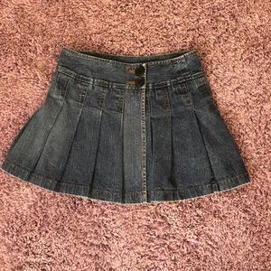 Denim skort